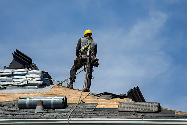 Professional Gutter Installation technician working in Beale AFB, CA
